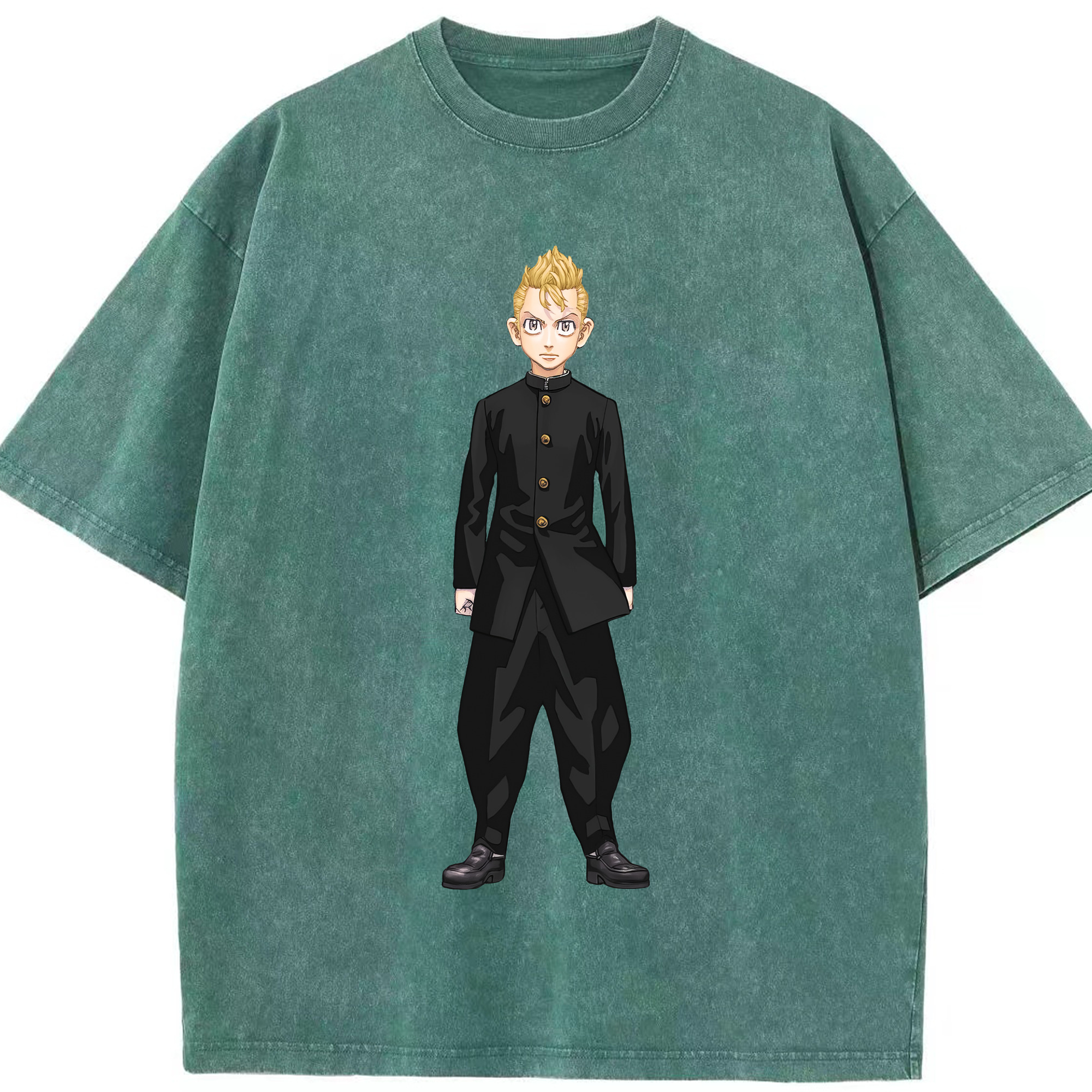 （画像用） 東京リベンジャーズ Tokyo Revengers 綿100% ヴィンテージ風 半袖Tシャツ（フロントプリント）